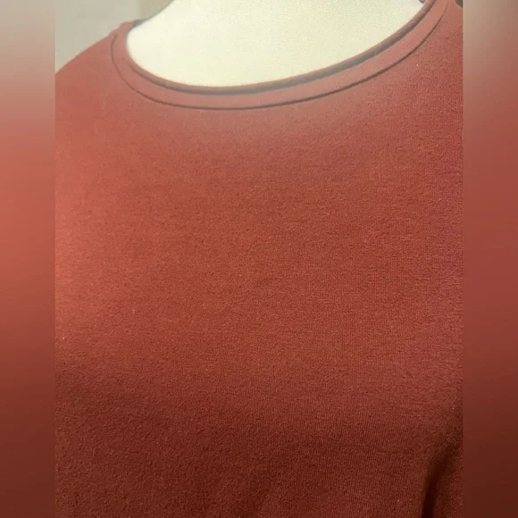 Labo.Art Abito Stilo Jersey Dress in Granata Cotton Blend Lagenlook Dress Size 0 - Picture 3 of 10